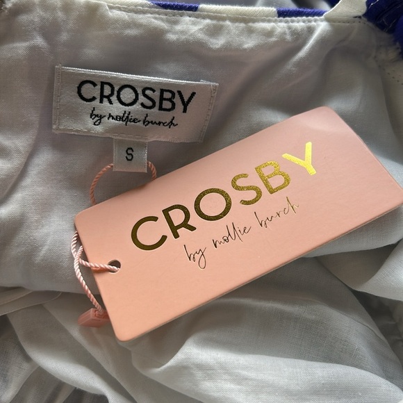 Crosby BY MOLLIE BURCH Hunter Dress Aegean Bloom Babydoll Sz S NEW - Picture 9 of 11